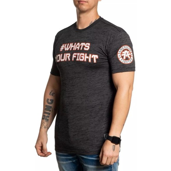 AMERICAN FIGHTER Men's T-Shirt TOGETHER Black Athl - Picture 4 of 5